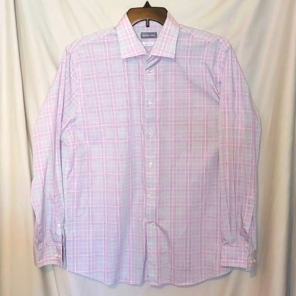 Micheal Kors crisp men's dress shirt 17" neck